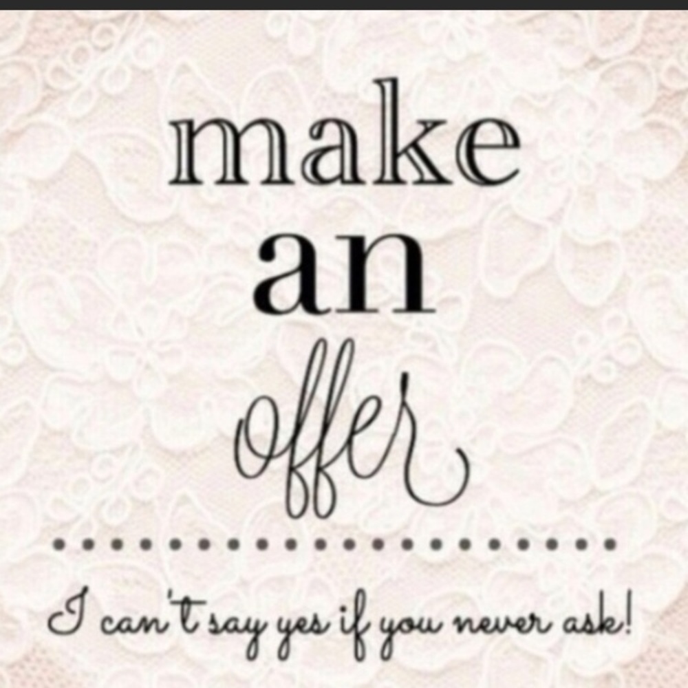 I accept all reasonable offers